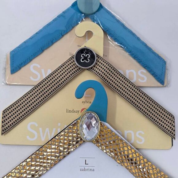 LINDSAY PHILLIPS SWITCH FLOPS LOT OF 6 WOMENS SANDAL STRAPS SIZE 9 10 11 - Picture 6 of 7